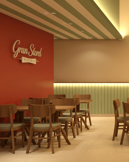 Ambiente interno do Gran Storel